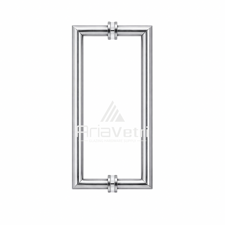 AM12X12 Mitered Tubular Back-to-Back Pull Handles 12"