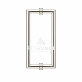 AM12X12 Mitered Tubular Back-to-Back Pull Handles 12"