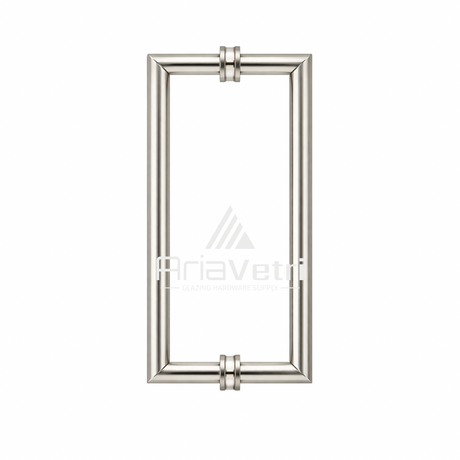 AM12X12 Mitered Tubular Back-to-Back Pull Handles 12"