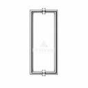 AM24X24 Mitered Tubular Back-to-Back Pull Handle 24"