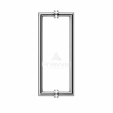 AM24X24 Mitered Tubular Back-to-Back Pull Handle 24"
