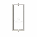 AM24X24 Mitered Tubular Back-to-Back Pull Handle 24"