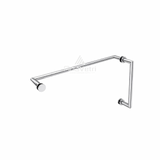AM6x18 Round 6" Mitered Handle with Round 18" Mitered Towel Bar
