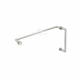 AM6x18 Round 6" Mitered Handle with Round 18" Mitered Towel Bar
