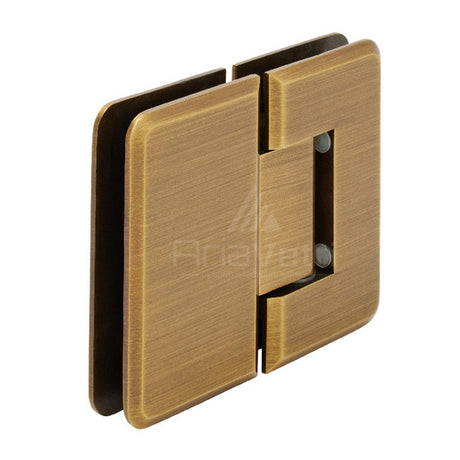 AC180 Heavy Duty Glass to Glass 180 Woodstock Radius Corner Hinge