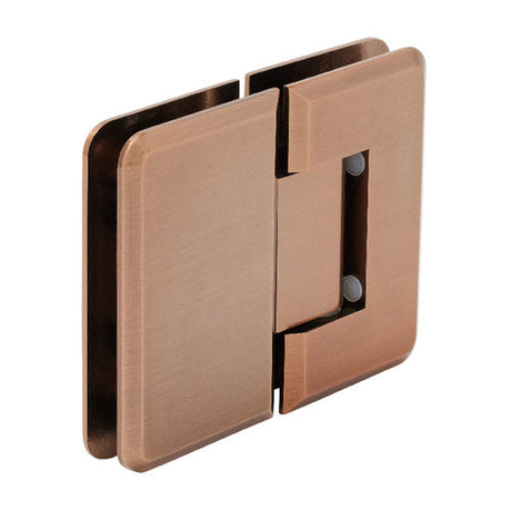 AC180 Heavy Duty Glass to Glass 180 Woodstock Radius Corner Hinge