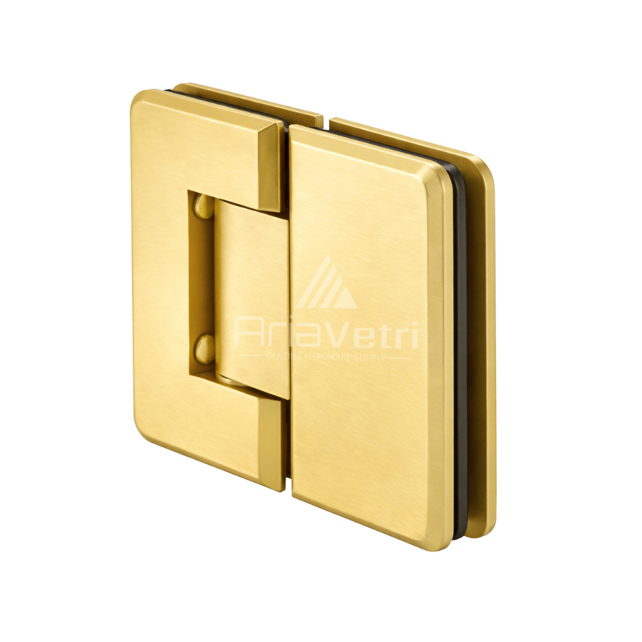AP180 Glass to Glass 180 degree Portugal Radius Corner Hinge