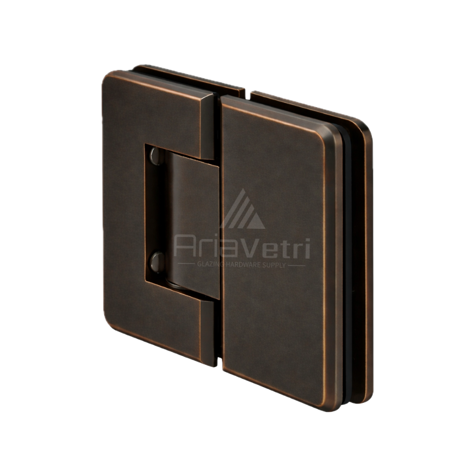 AP180 Glass to Glass 180 degree Portugal Radius Corner Hinge