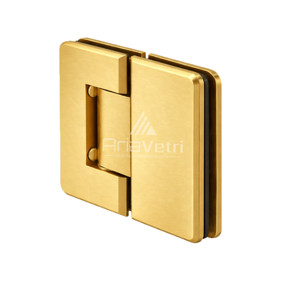 AP180 Glass to Glass 180 degree Portugal Radius Corner Hinge
