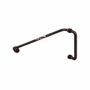 AR6X24 Round 6" Pull Handle with 24" Towel Bar