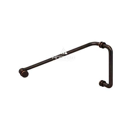 AR6X24 Round 6" Pull Handle with 24" Towel Bar