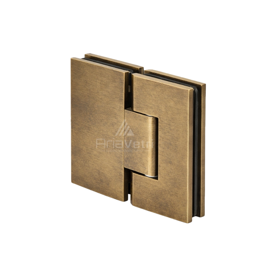AS380 Glass to Glass Windsor 180 Degree Windsor Adjustable Hinge
