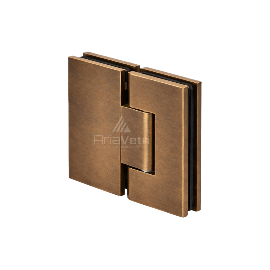 AS380 Glass to Glass Windsor 180 Degree Windsor Adjustable Hinge