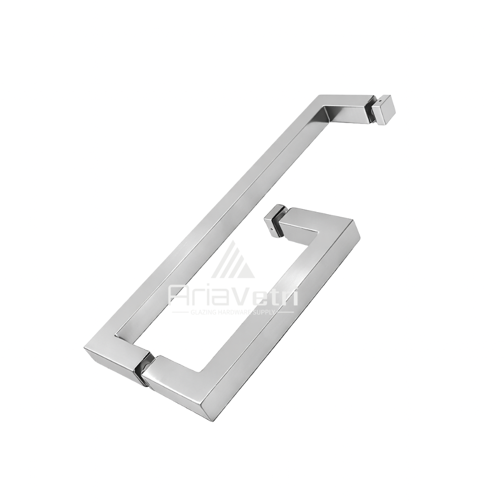 AS6X12 Square 6" Handle with Square 12" Towel Bar