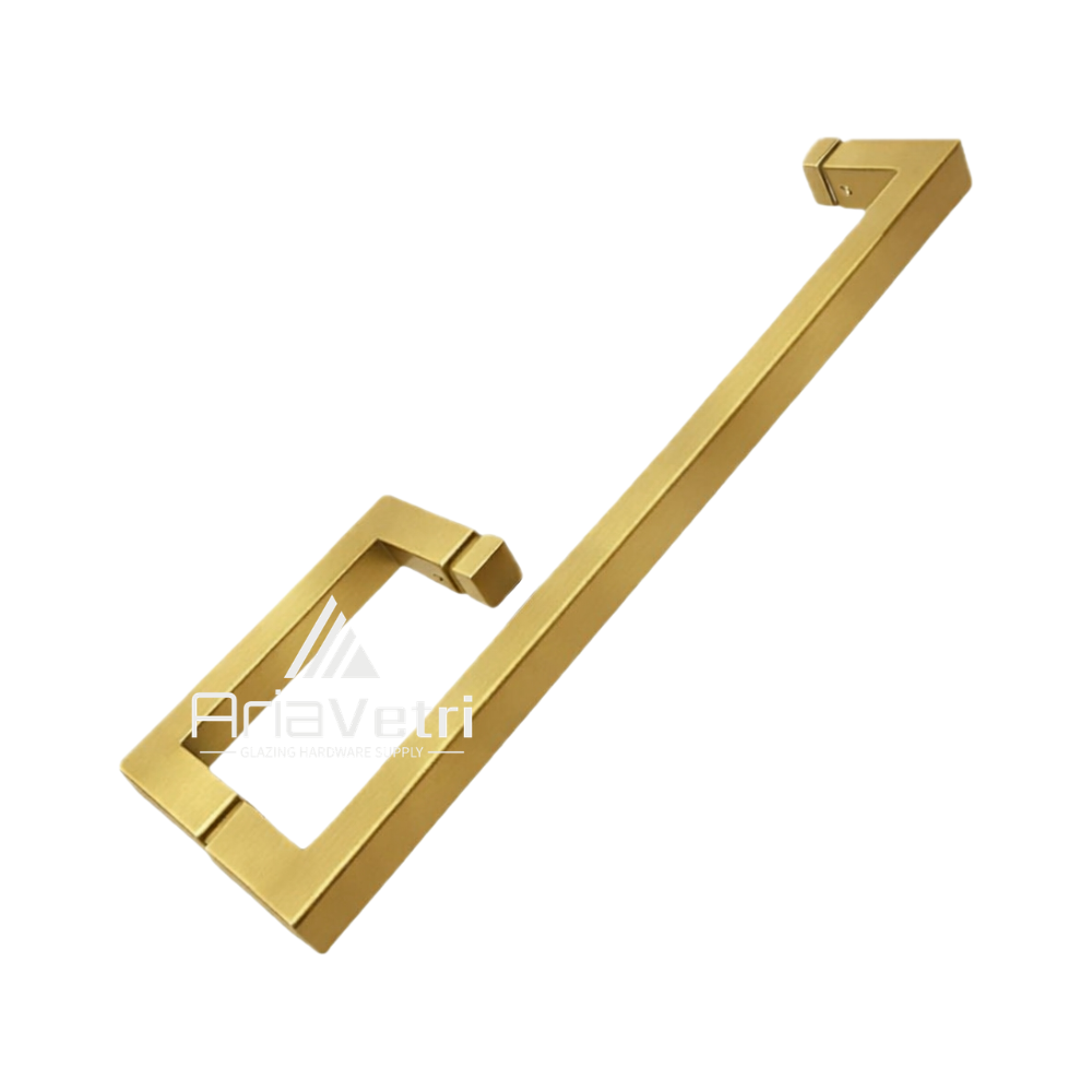 AS6x18 Square 6" Handle with Square 18" Towel Bar