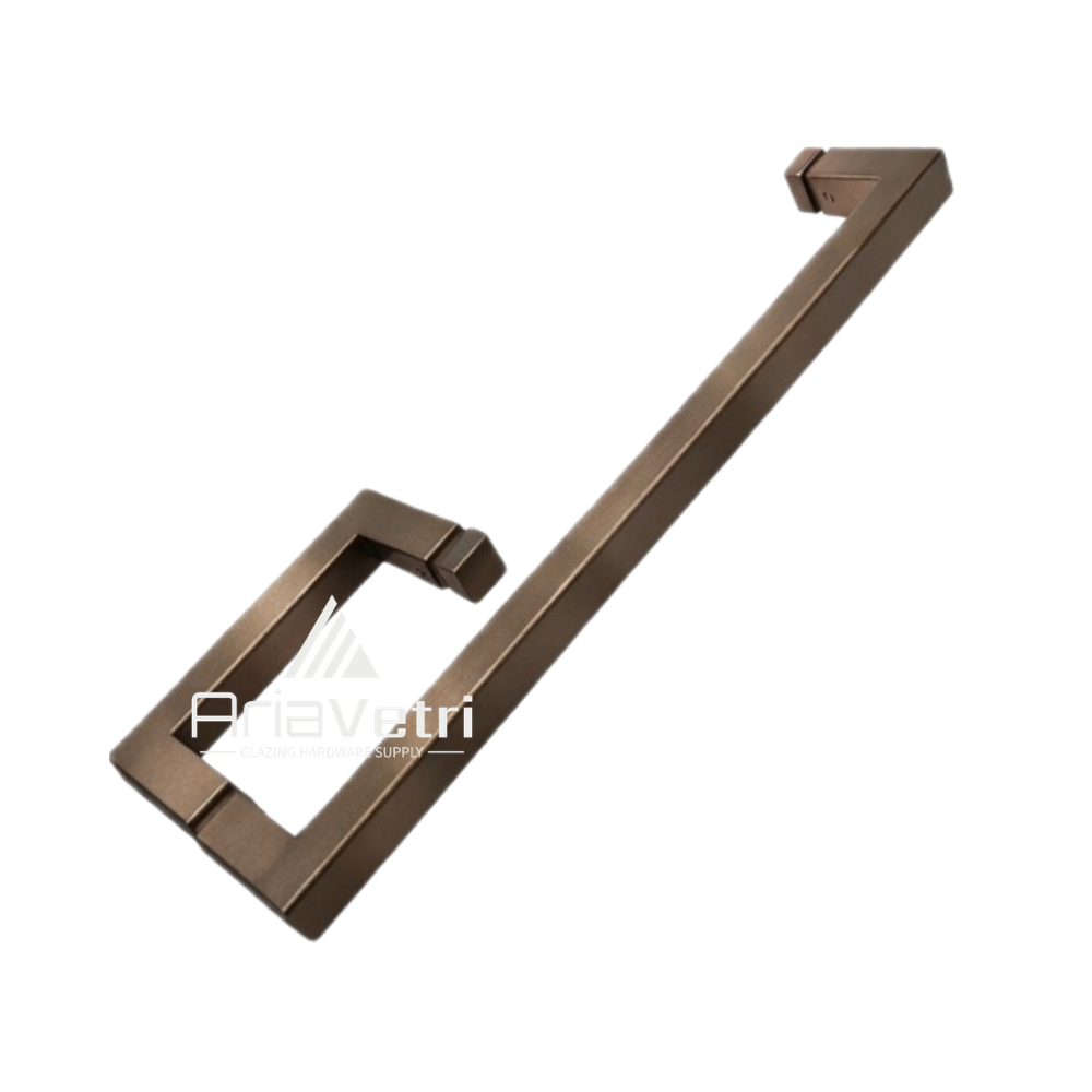AS6x18 Square 6" Handle with Square 18" Towel Bar