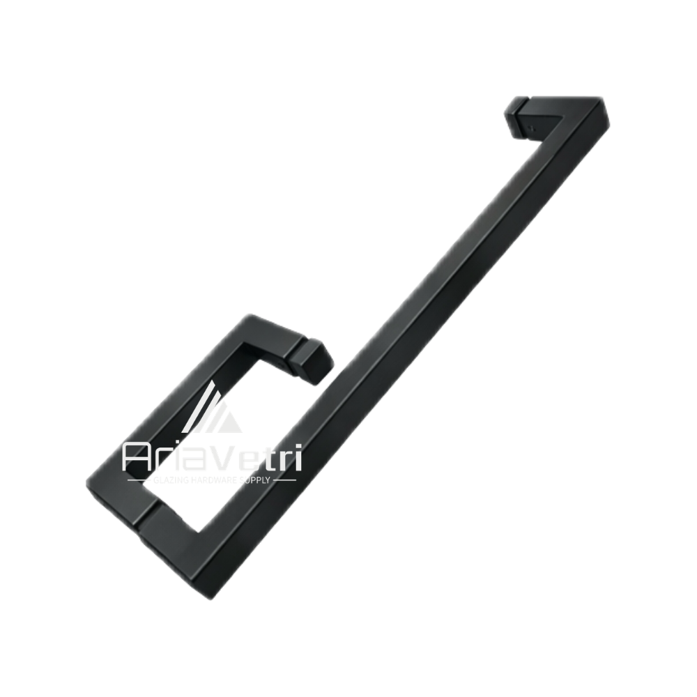 AS6x18 Square 6" Handle with Square 18" Towel Bar