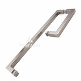 AS8x18 Square 8" Handle with Square 18" Towel Bar