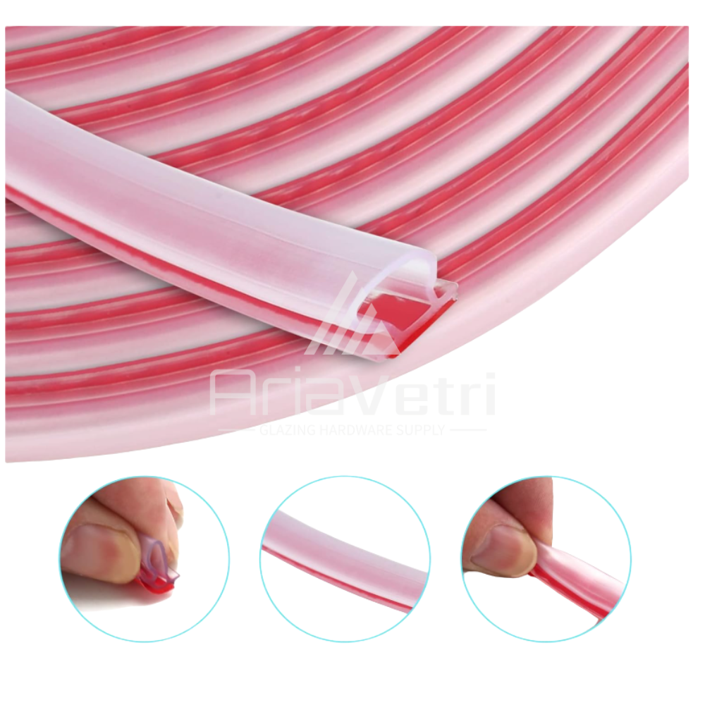ATBT2 Vinyl Bulb Seal 7/32” Gap With Pre-Applied Tape