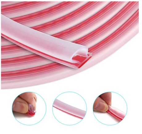 ATBT2 Vinyl Bulb Seal 7/32” Gap With Pre-Applied Tape