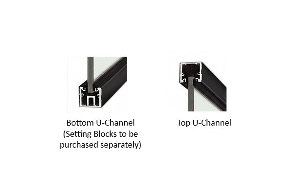 AUC3812 Aria 120" U-Channel with Roll-In Top Load Gasket