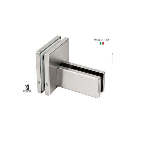 CAS46550 Glass to Glass 4"x4" Patch Fitting Clamp with 1/2" Fin