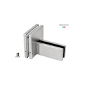 CAS46550 Glass to Glass 4"x4" Patch Fitting Clamp with 1/2" Fin