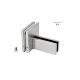 CAS46550 Glass to Glass 4"x4" Patch Fitting Clamp with 1/2" Fin