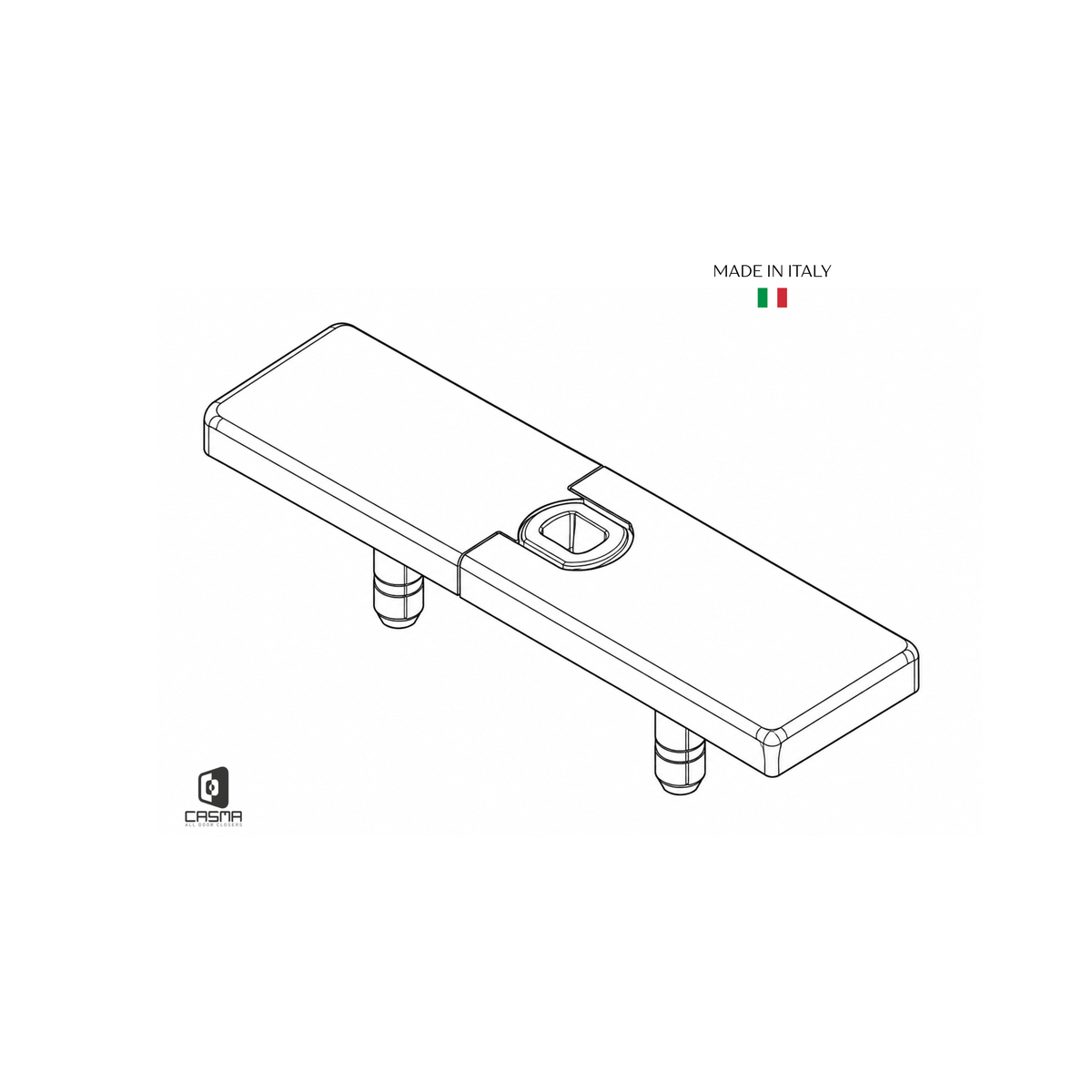 CAS4FR9N Plate with Bottom Pivot