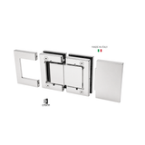 CAS4LV1S Latus Glass to Glass 180 degree Hydraulic Hinge