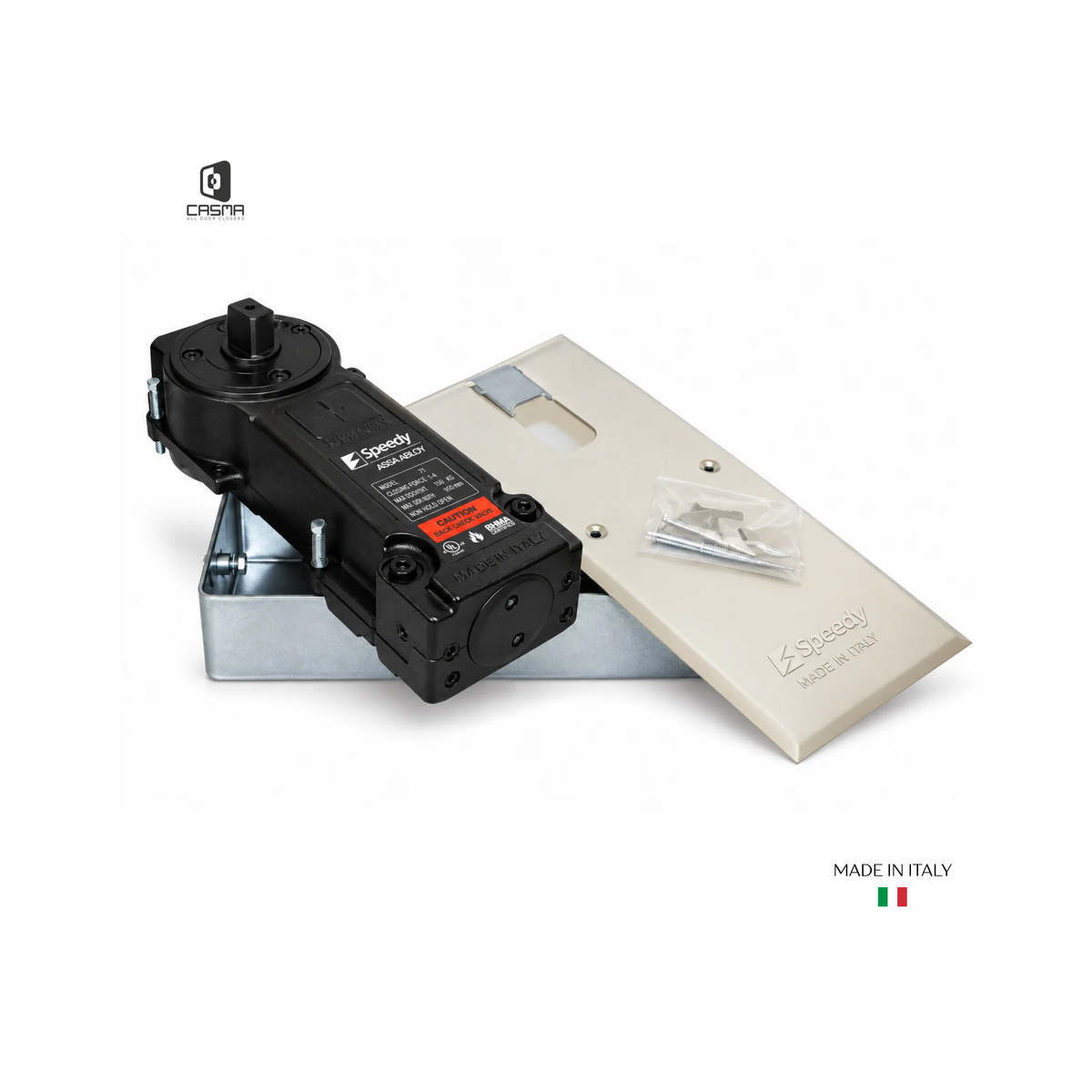 CASM25BH Black 90 Degree Hold Open Floor Closer