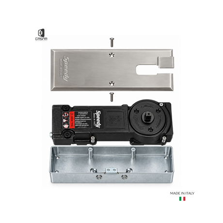 CASM25RH Red 90 Degree Hold Open Floor Closer