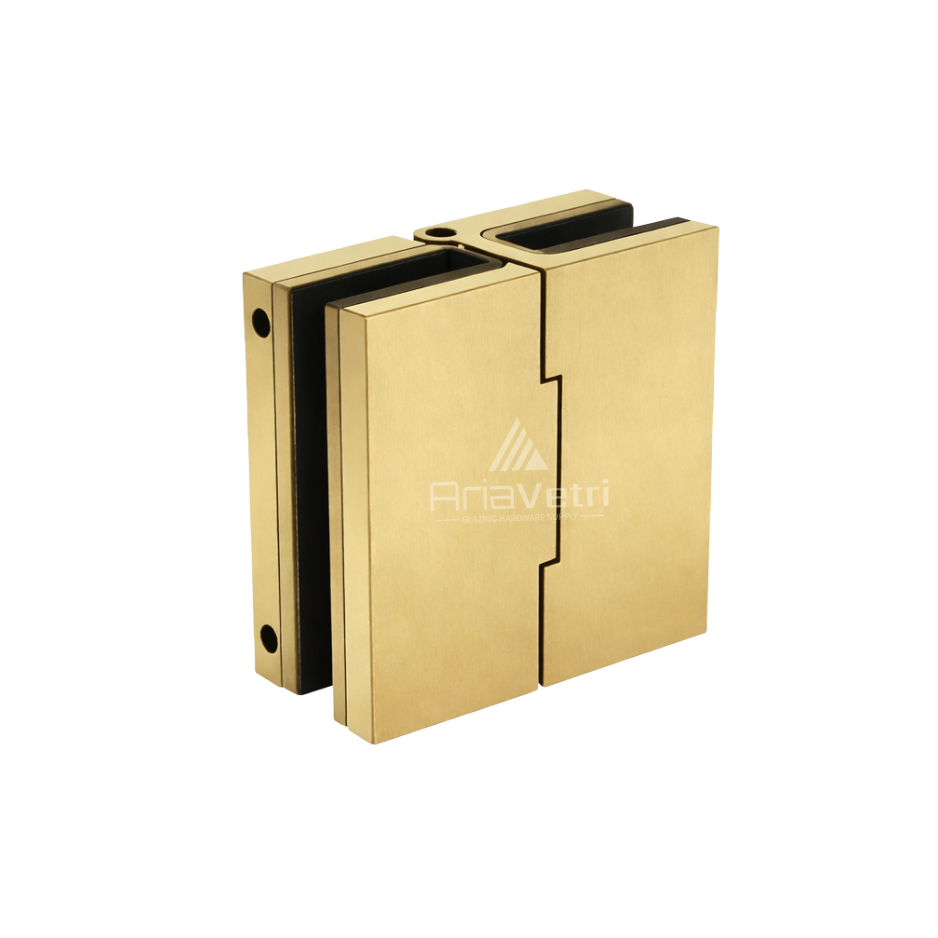 DAL180 Heavy Duty Glass to Glass 180 Dallas Square Hinge