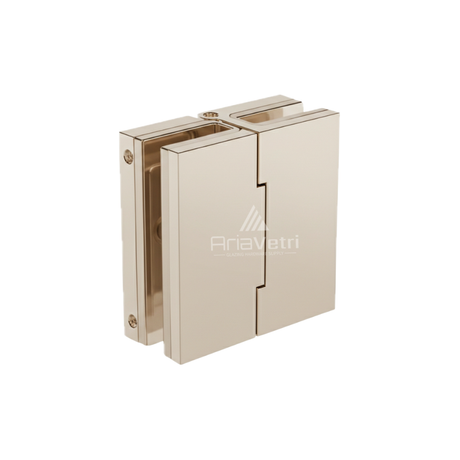 DAL180 Heavy Duty Glass to Glass 180 Dallas Square Hinge