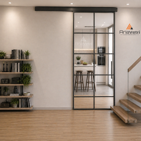 GLD1 GlideWall Single Sliding Door Kit with SoftBrake