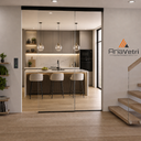 GLD2 GlideWall Single Sliding Door & Fixed Panel Kit with SoftBrake
