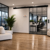 GLDXL1 Heavy Duty GlideWall Single Sliding Door Kit with SoftBrake