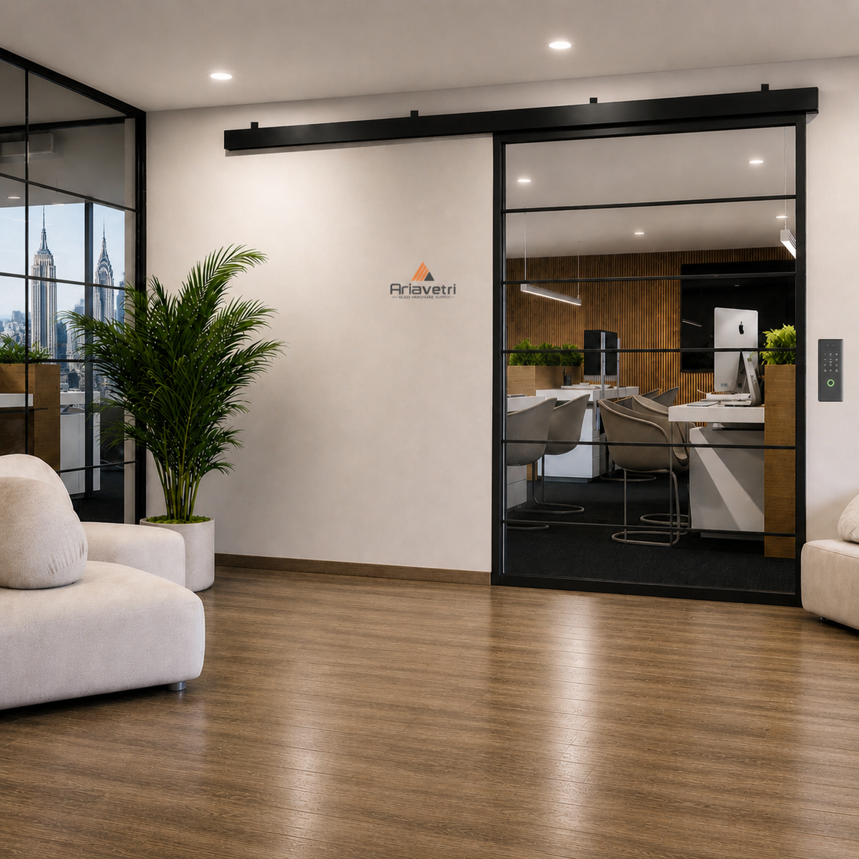 GLDXL1 Heavy Duty GlideWall Single Sliding Door Kit with SoftBrake