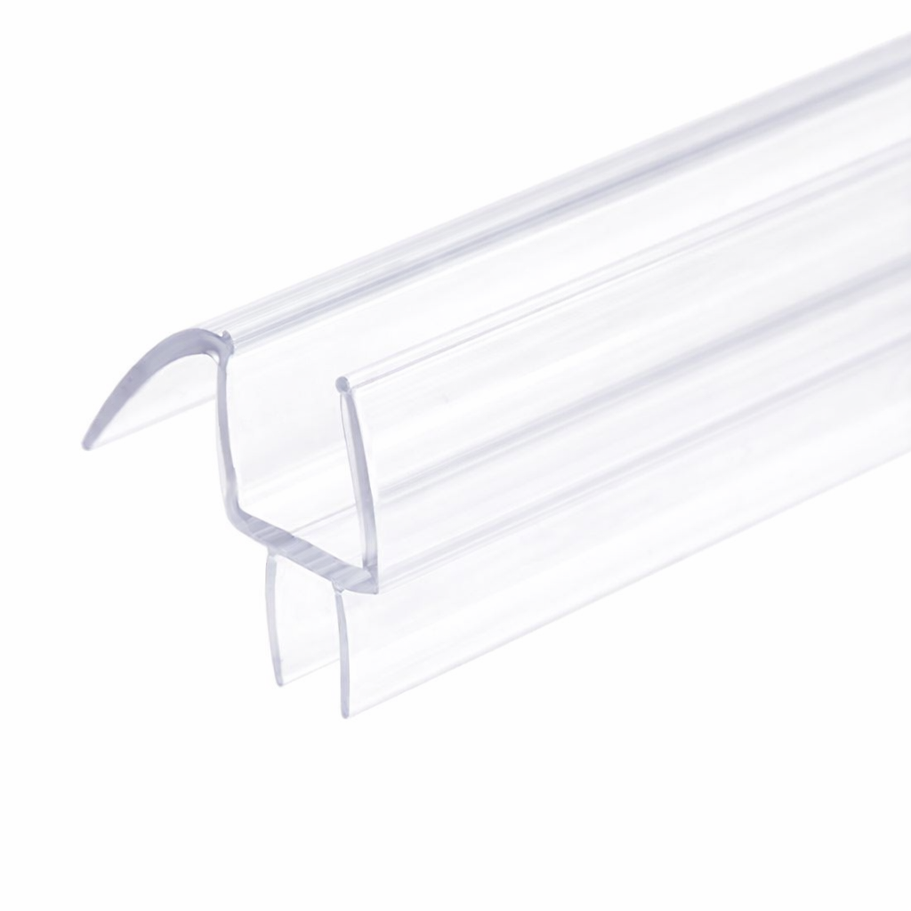 A990W36 Bottom Door Sweep with Drip Rail 36" long for 3/8" Glass