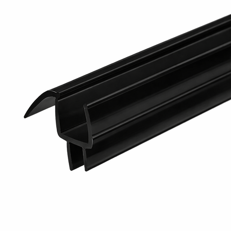 A990W Bottom Door Sweep with Drip Rail 94" long for 3/8" Glass