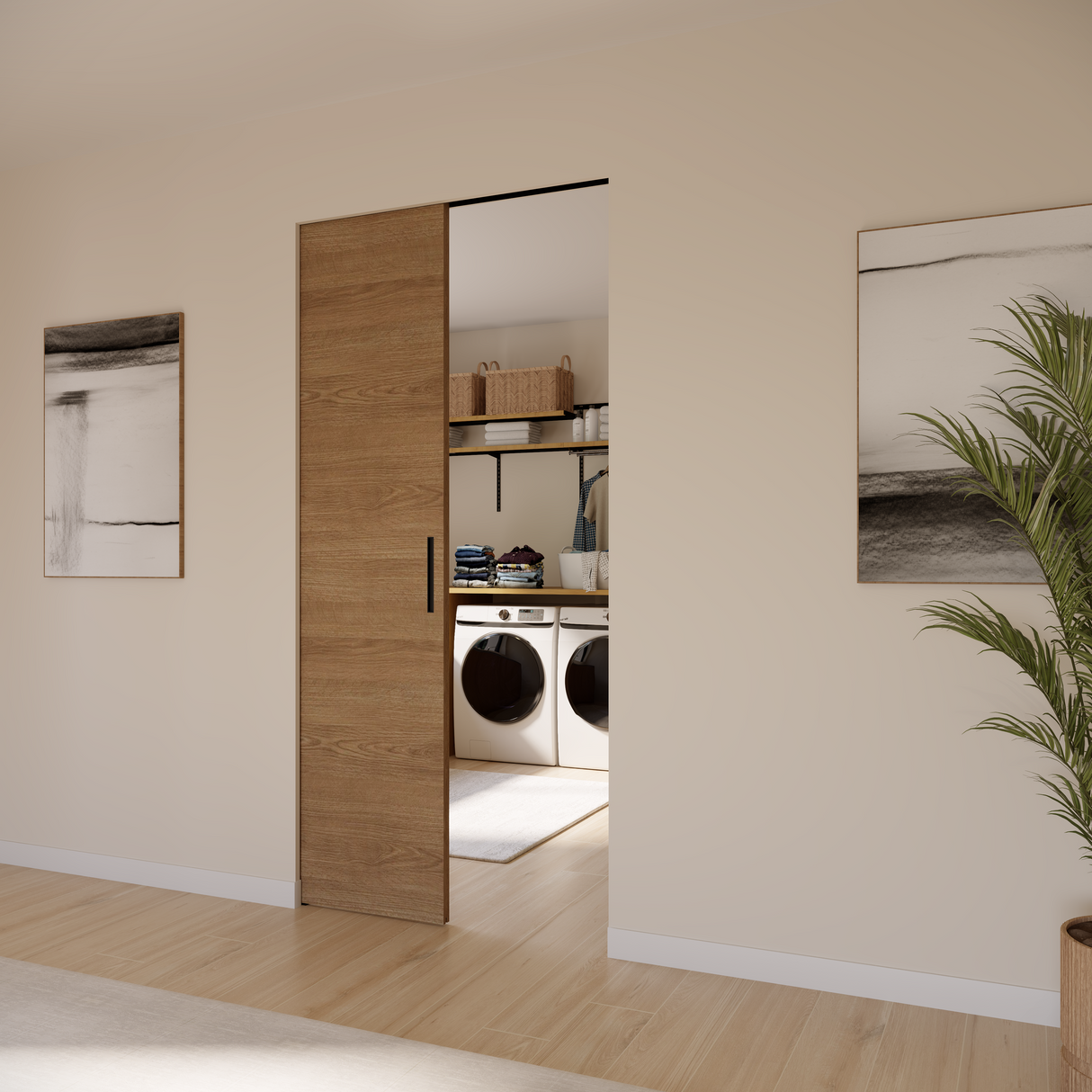 GLDPXL1 Heavy Duty GlideWall Pocket Single Sliding Door Kit with SoftBrake