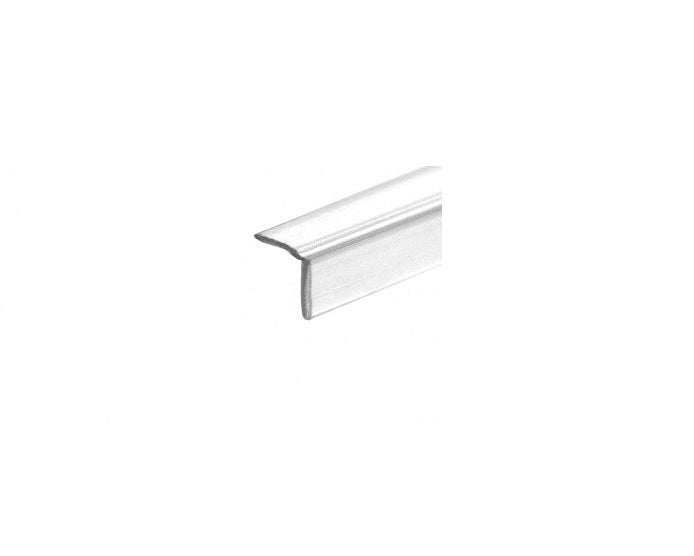 ASDTLT2 Translucent Vinyl 'L' Seal for 3/8" Maximum Gap with Pre-Applied Tape