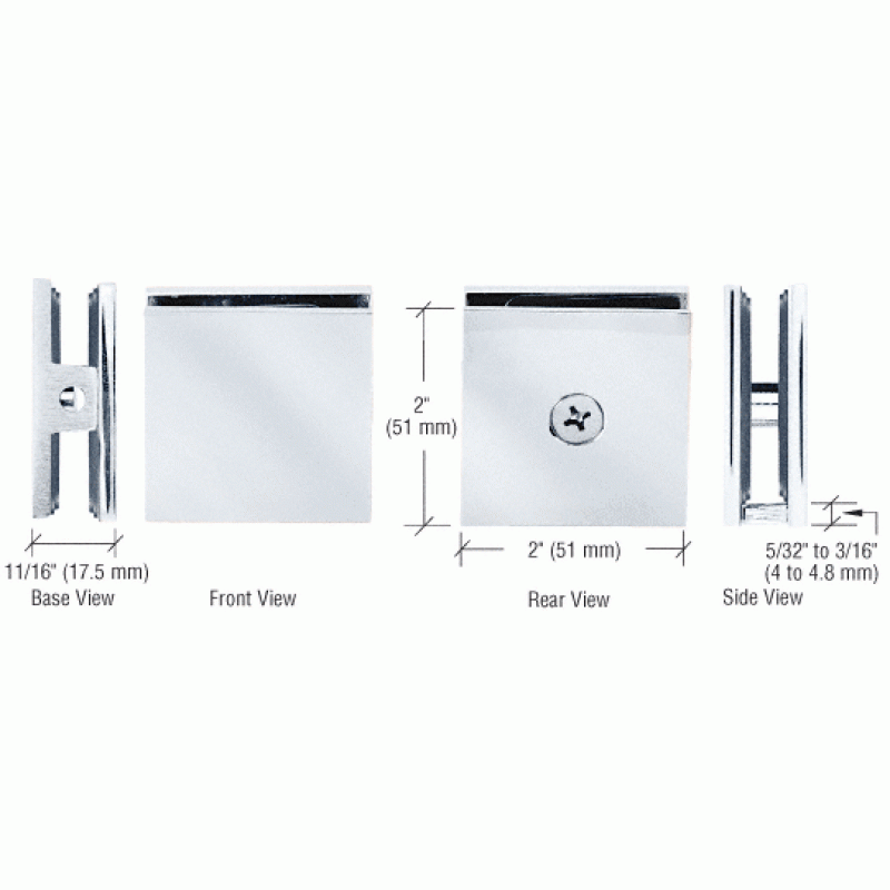 ASC4 Square Glass Clamp